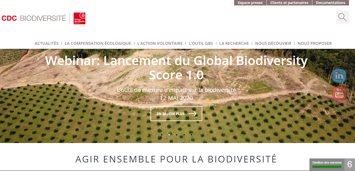 Site CDC Biodiversité