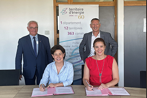 Signature entre Territoire d’énergie Drôme-SDED et la Banque des Territoires