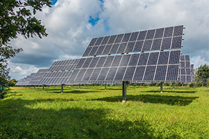 Panneaux solaires au sol 