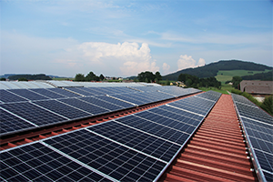 Panneaux solaires en toiture 