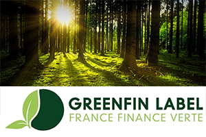 Forêt et logo label Greenfin