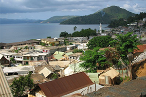 Vue de Sada à Mayotte 